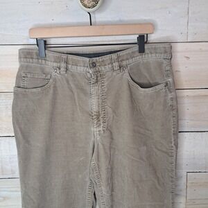 Heritage Wear Capsule Wardrobe Hiltl Men's 35/34 Corduroy Pants Fine Wale Beige